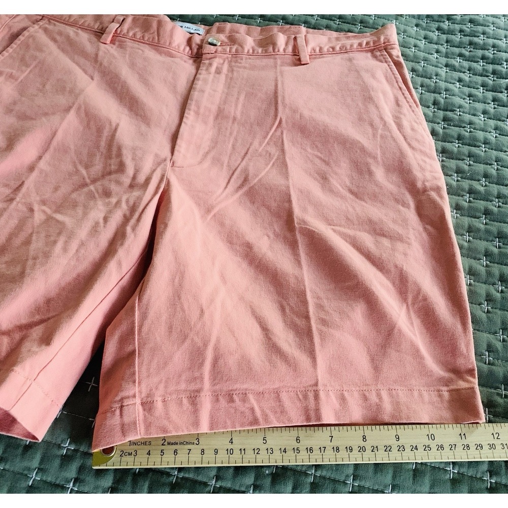 PETER MILLAR Pilot‎ Twill Shorts Chino peachy pink Mens Size 38 NWT - Picture 6 of 14